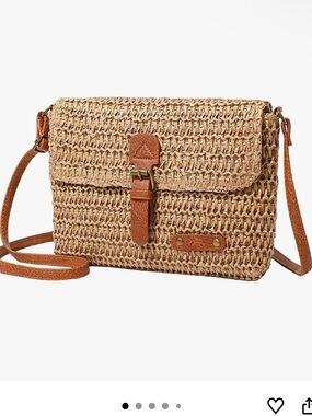 Straw Beach Bag Woven Straw Messenger Summer Purse